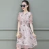 Đầm voan 2019 hè mới của phụ nữ khí chất cổ tích siêu tiên nữ mùa hè phổ biến váy hoa thủy triều - Váy eo cao Váy eo cao