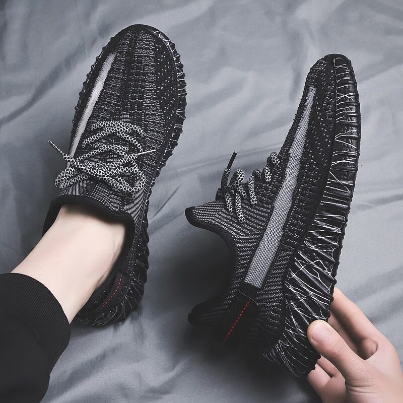 2022 new men's shoes Summer breathable net red Korean version Trend sneaker men 100 hitch boys Tide Shoes Running Mesh Shoes