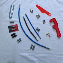 Lock clamp type grease gun head accessories universal flat mouth flat head oil nozzle explosion-proof hose hard pipe scraper oil nozzle refueling nozzle