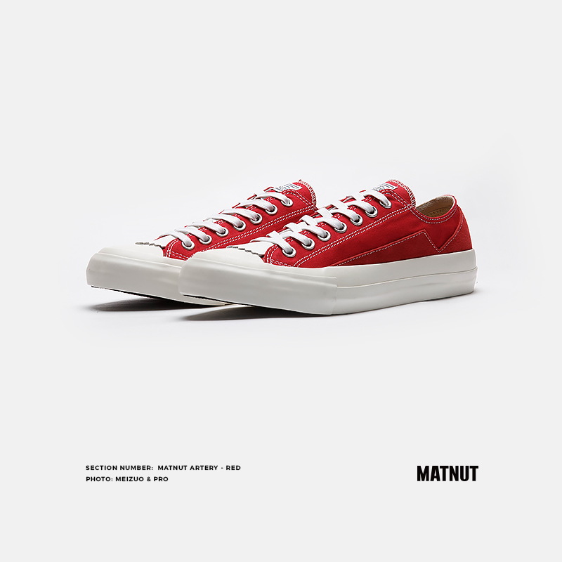 Matnut Artery red low for original small crowddesign Liu Yaowen Tongan Canvas Shoes