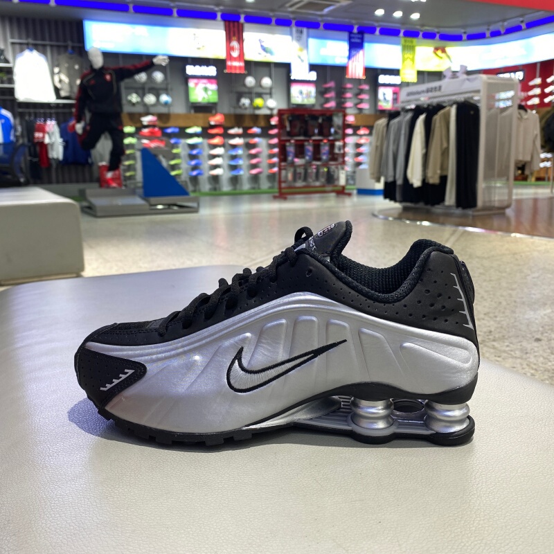 Nike Nike Men's Shoes 2025 New Model Shox R4 Sports Running Air Column Cushioning Casual Shoes Hq1988-007