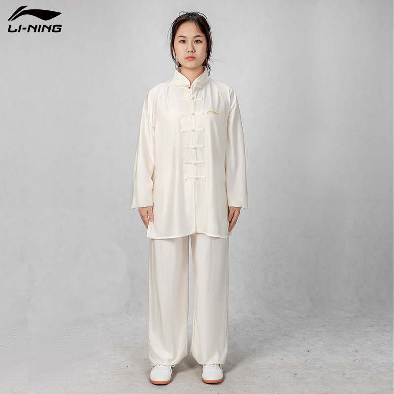 Li Ning tai chi clothes woman 2021 new high-end taijiquan style men's long-sleeved training costumes to perform martial arts suit-Taobao