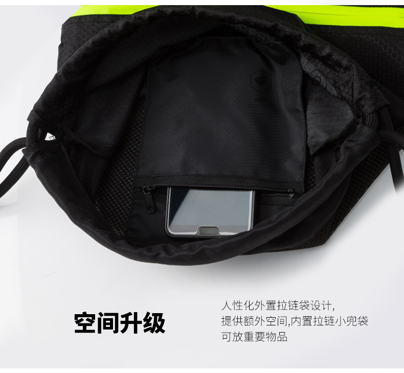 KELME Kalmy Sports Ba lô dây rút Túi lưu trữ Túi lưu trữ ngoài trời Bộ bóng đá nhẹ - Ba lô cặp chống gù