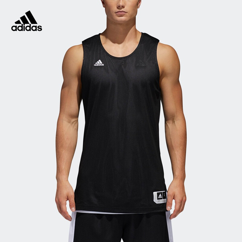 Adidas Basketball Uniform Reversible Vest Men's Sports Shorts Printed Team Culture Sports Vest