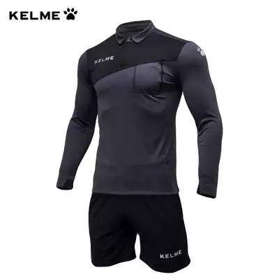 Kelme Kalme long-sleeved football referee suit suit men's spring and autumn new professional football training referee equipment