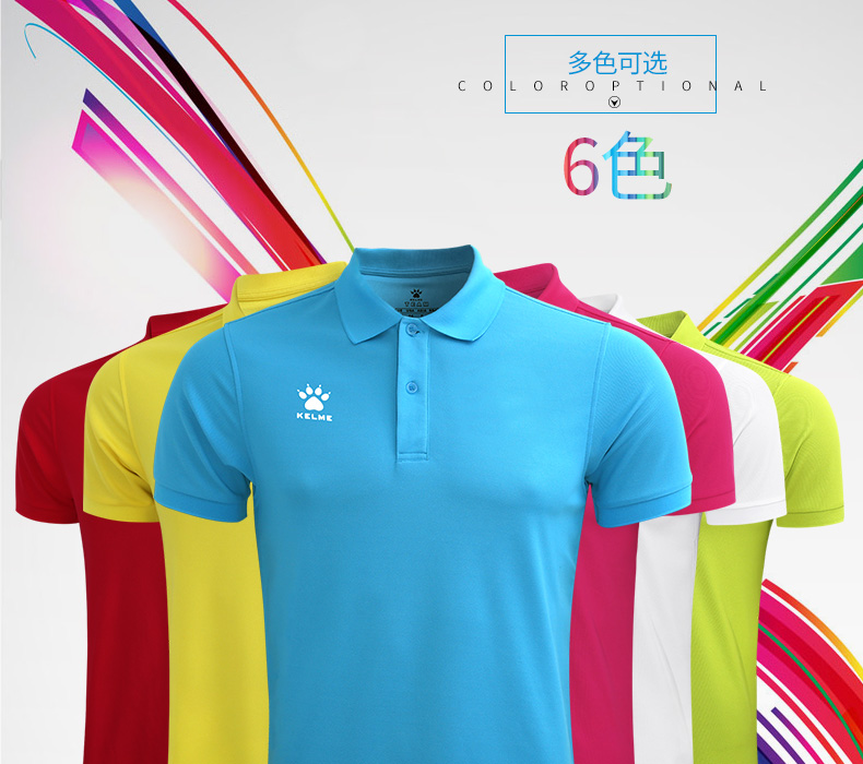 Áo thể thao PoLO Áo ngắn tay nam Summer Lapel Quần áo bảo hộ lao động kelme Đội Mặc áo Polo Áo thun Calmet áo polo unisex
