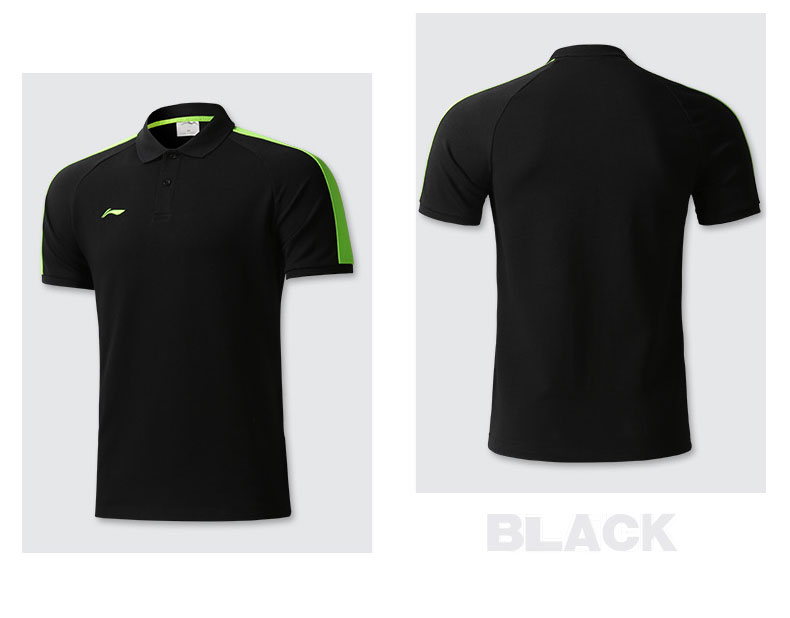 2018 mới Li Ning thể thao POLO áo sơ mi nam nữ mùa hè thoáng khí ngắn tay t-shirt ve áo ao polo nam