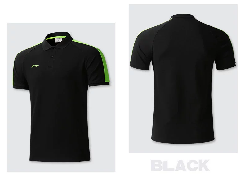 2018 mới Li Ning thể thao POLO áo sơ mi nam nữ mùa hè thoáng khí ngắn tay t-shirt ve áo