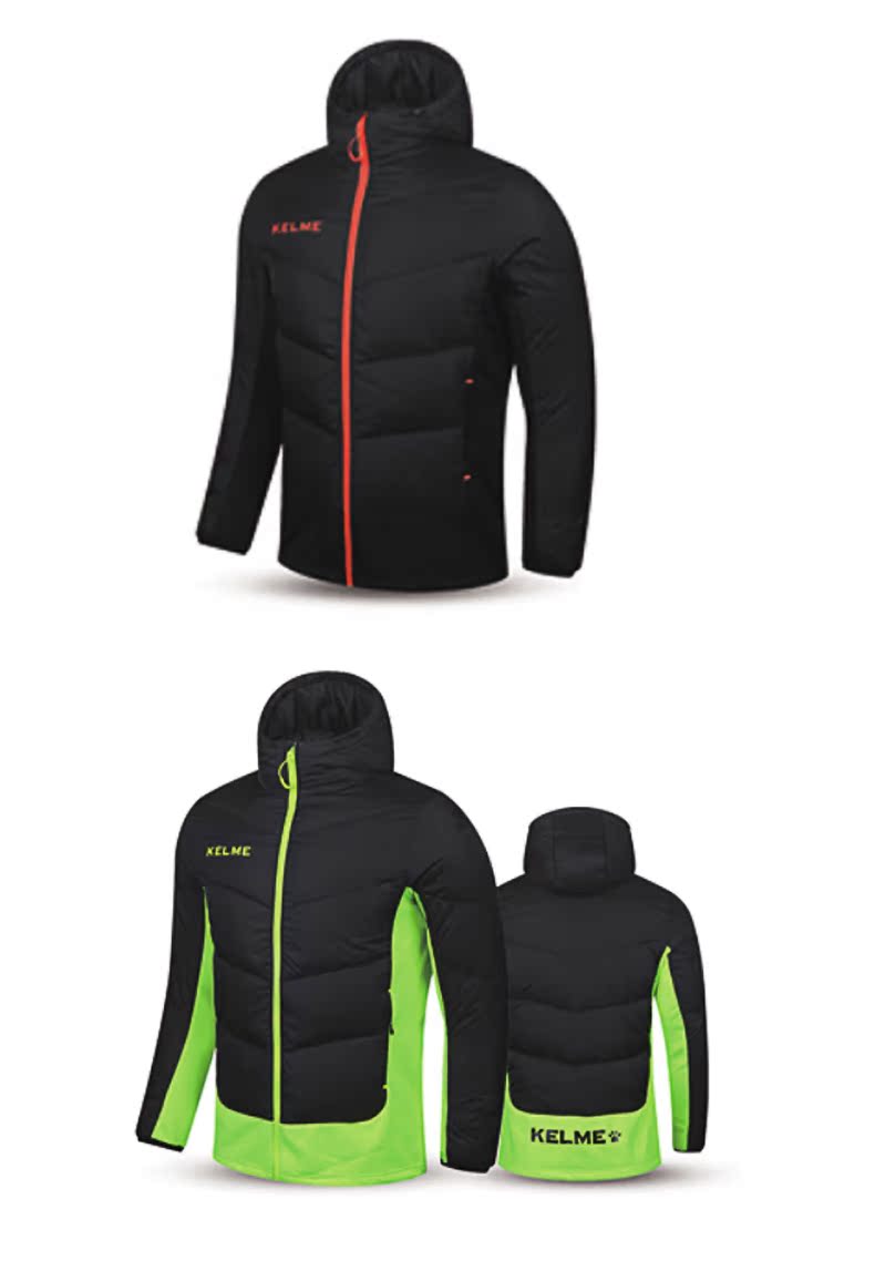 KELME Calme ngắn trùm đầu xuống áo khoác mùa đông ấm áp thể thao ngoài trời nhẹ - Thể thao xuống áo khoác áo khoác đại hàn nữ