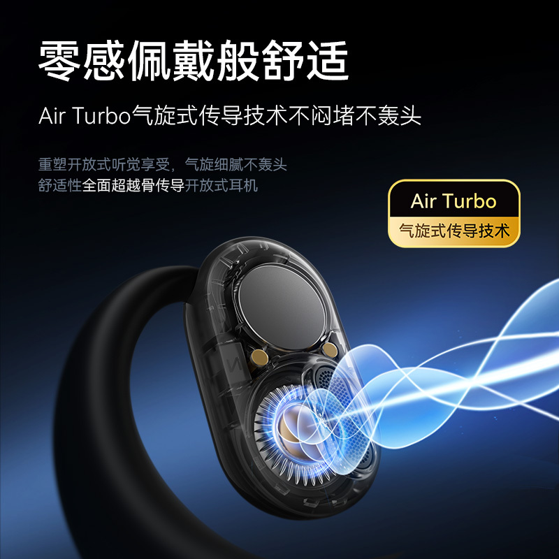 Shengkuo V20I Open-Type Bluetooth Headphones, Wireless Over-Ear Air Conduction Non-In-Ear Sports Running Headphones, New Model