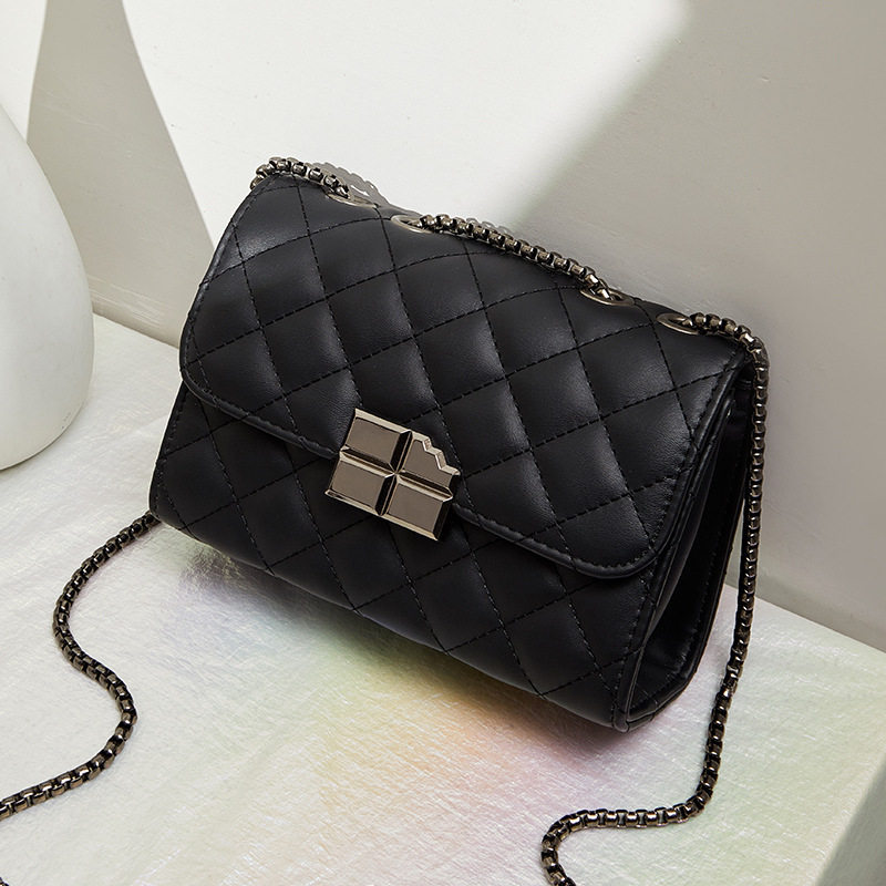 bag外贸包包2023时尚质感包菱格纹斜挎包经典畅销百搭链条包