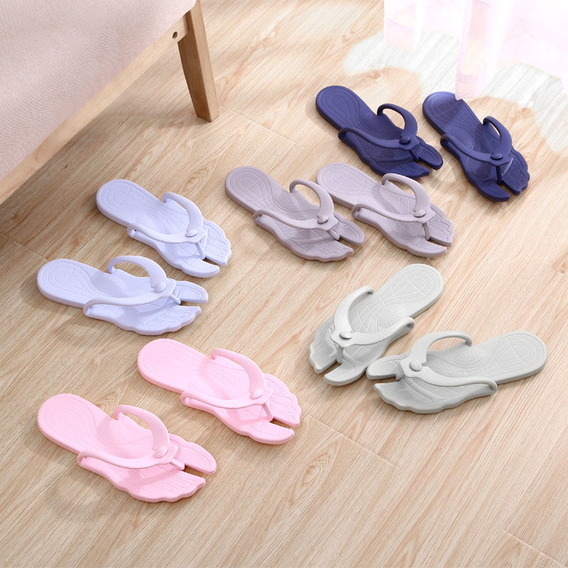 Slippers for business travel portable folding airplane hotel travel men and women bath bathroom non-slip ultra light cool slippers