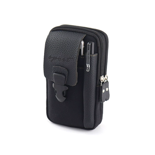 Мужской ремень, тканевая поясная сумка, мобильный телефон с застежкой для пожилых людей, для среднего возраста