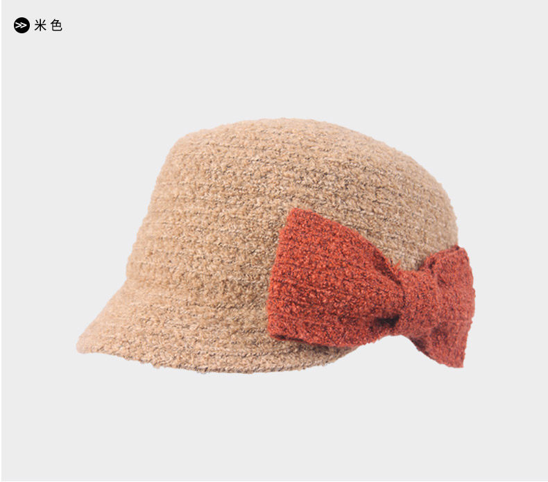 Демисезонная шапка, модный элегантный берет, кепка 