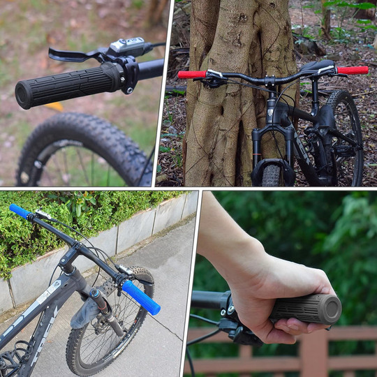 New Fifty-Fifty 5050 Downhill Mountain Bike Cross-Country Bicycle Single-Sided and Double-Sided Locking Rubber Grips