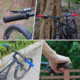 New Fifty-Fifty 5050 Downhill Mountain Bike Cross-Country Bicycle Single-Sided and Double-Sided Locking Rubber Grips