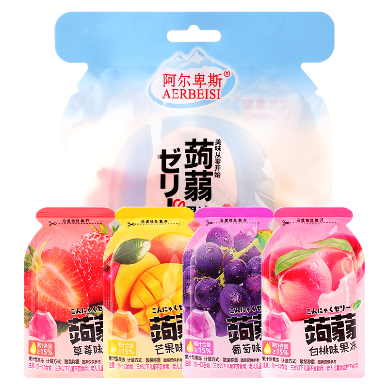 Alpine shummy taste Jelly 12 Packs Water Fruity Jelly Casual Little Snack Food Snack-Taobao