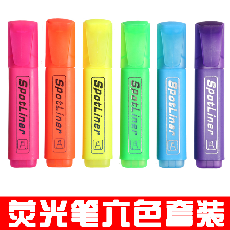 Fluorescent Pen Color Focus Mark Scribe Mark Pen Mark Pen Color Candy Color Wholesale stationery student use