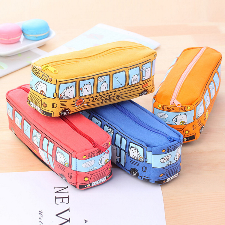 Korean pen bag for male and female brief Stationery Bag Bus Pen Box Large Capacity Pen Bag Creative Student Pencil Bag