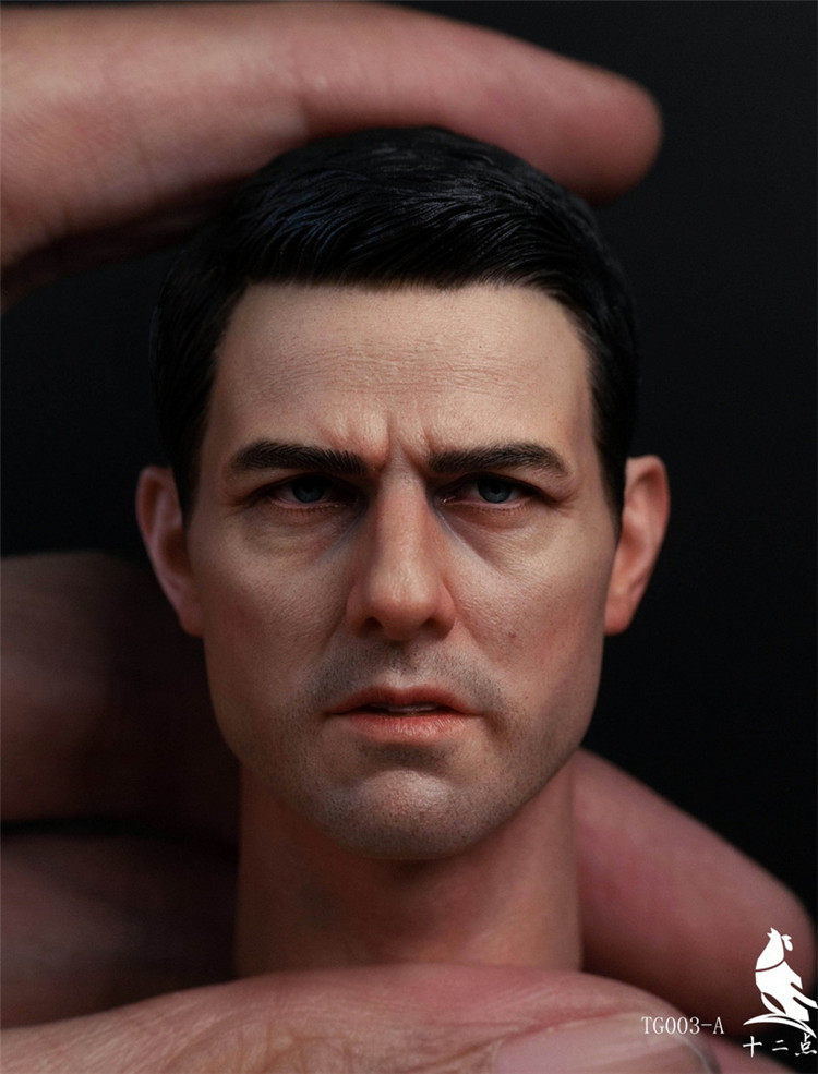 Twelve o'clock TG003-AB 1 6 European and American tough guy Tom Cruise head carving spot