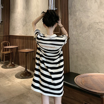 2021 New Tide womens early spring tea break skirt chic light mature niche design polo dress female summer