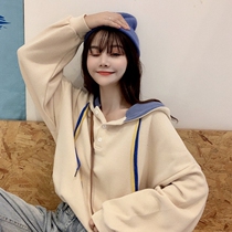 Spring and Autumn 2021 thin net red fried street senior sense tie dye gentle wind fried street milk sweater womens tide ins