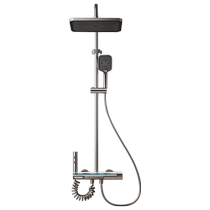 Pindaojia shower head set all-copper home bathroom bathroom gun ash shower pressurized shower head 47