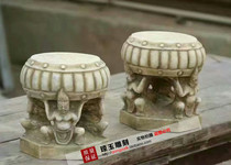 Imitation ancient stone carved column foundation stone pillar stone carved column top stone stone sculpted decoration 029