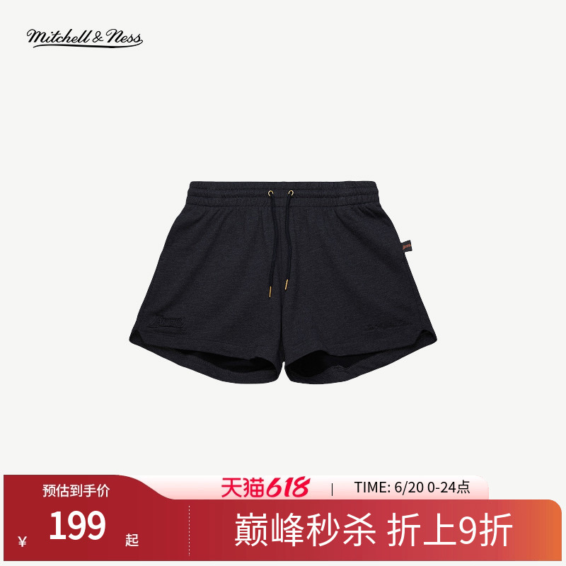 Mitchell&Ness Shorts Bulls Lakers Versatile Solid Color Workout Breathable Casual Sports Shorts Women Mn