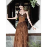 Этнический кардиган, платье-комбинация, комплект, юбка из провинции Юньнань, этнический стиль, стиль бохо