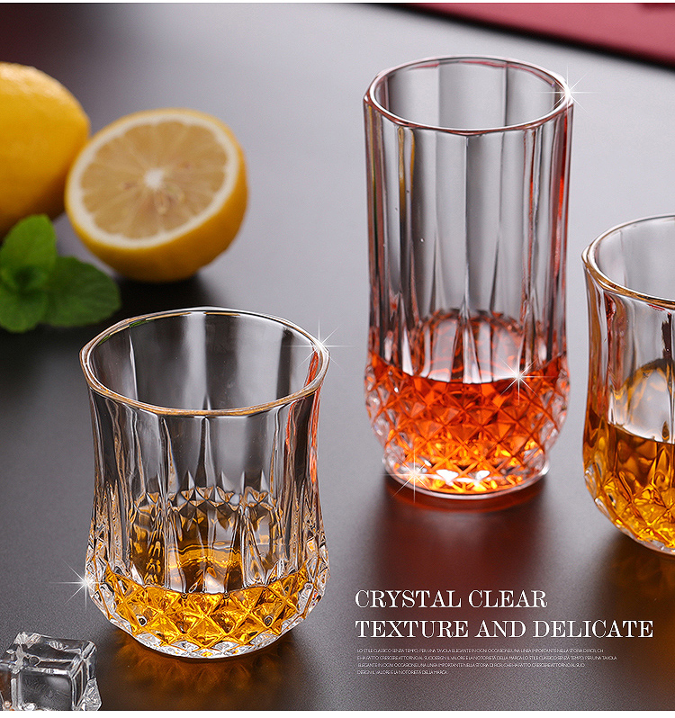 Rượu lành mạnh không chì sáng tạo bia cốc whisky thủy tinh pha lê thủy tinh cá tính - Rượu vang ly rượu vang pha lê