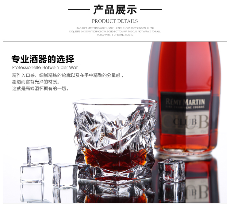 Cao cấp ly pha lê rượu whisky thủy tinh thủy tinh bia thủy tinh rượu thủy tinh rượu thủy tinh sáng tạo bình đựng rượu vang