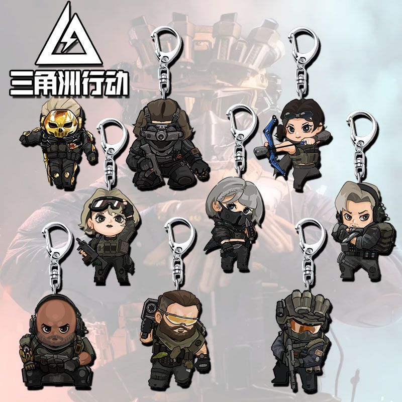 New Delta Operation Veyron Peripheral Acrylic Keychain Cute Student Backpack Decoration Pendant