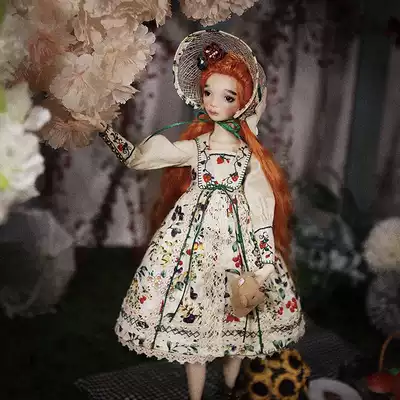 Chunri Strawberry Garden bjd baby clothes diy material pack pattern fabric 3 points 4 points Echo town rice return small cloth 6 points 8 points