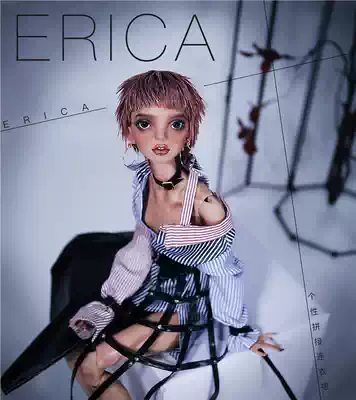 BJD baby clothes pattern tutorial material package Erica Erica splicing dress big girl 3 points 4 points small cloth