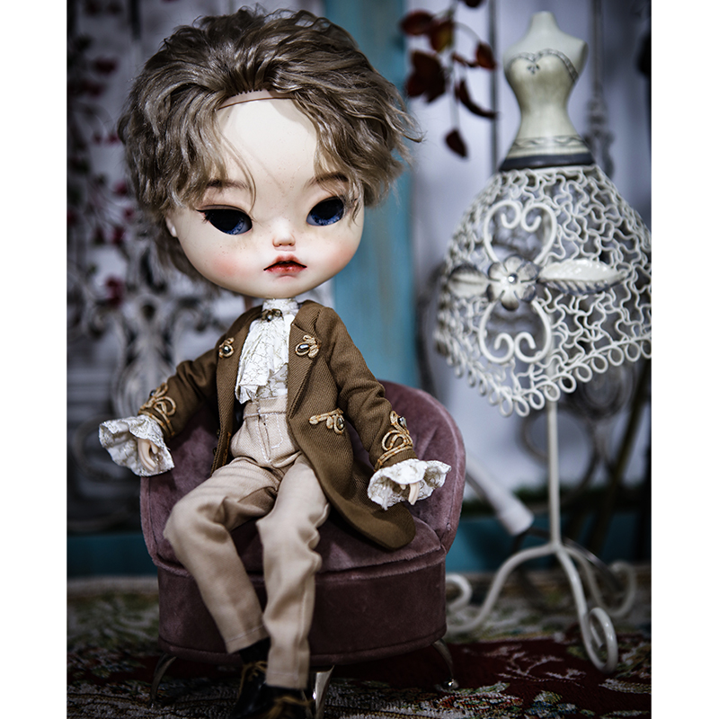 Small size bjd doll dress diy material paper - like tutorial 4 minutes 6 min cloth men's suit