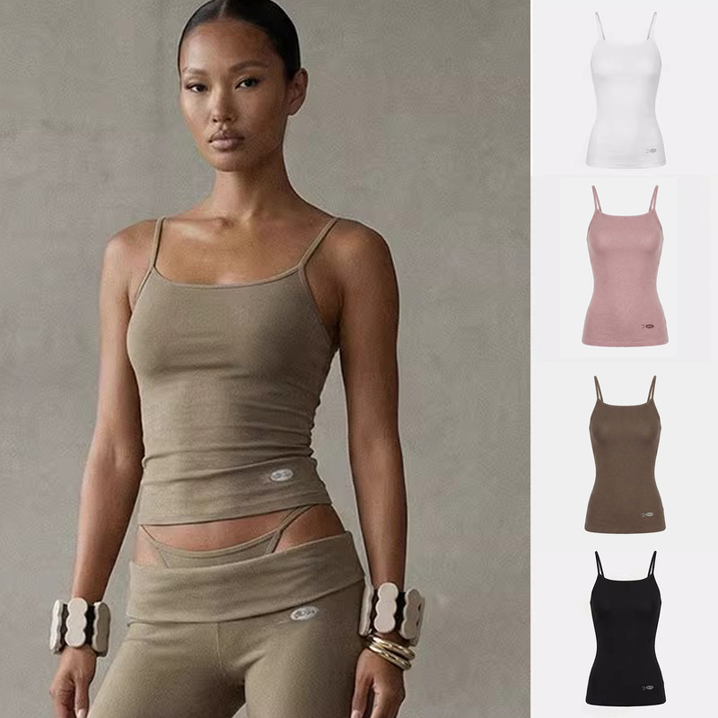 Korean Badblood American-Style Spicy Girl Slim-Fit Camisole for Women, Summer Casual Sleeveless Niche Base Top