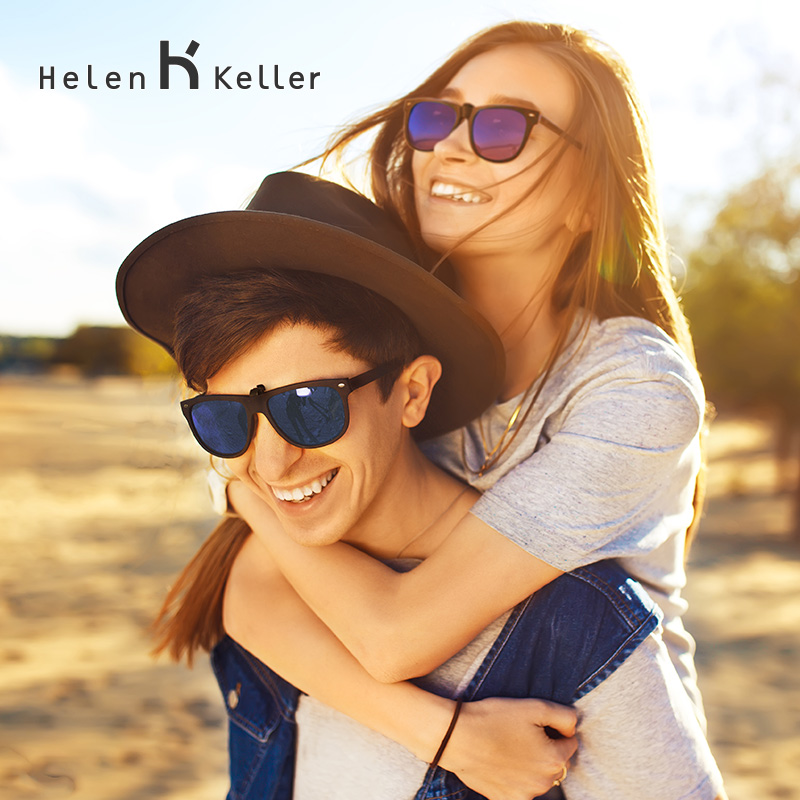 Helen Keller New Clip Sunglasses Clip Men and Women Sunglasses Clip myopia sunglasses large frame type