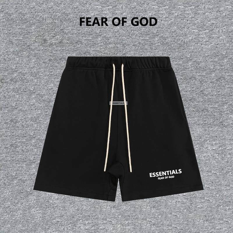 Fog American Trendy Brand Essentials Letter Logo Print Casual Shorts for Men and Women Couple Street Style Five-Point Shorts
