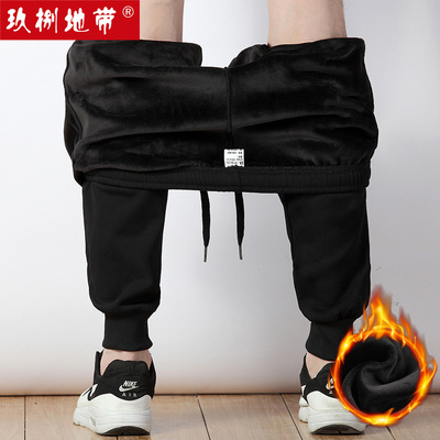 玖捌地带加厚【百人验货】冬季潮流运动裤