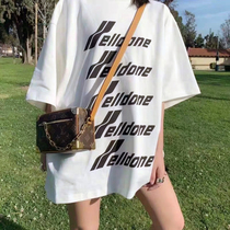 Vicxx produced We11done barrage slogan short sleeve Welldone Korean version of loose letter couple T-shirt