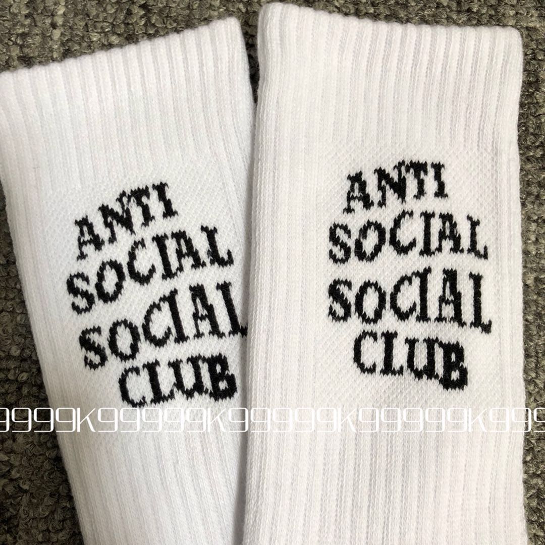 Tại chỗ ANTI XÃ HỘI XÃ HỘI CÂU LẠC ASSC Bít tất Quần thể thao tất trắng