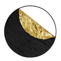 80CM five-in-one reflector Photo photography Portable folding light barrier soft light shading plate Portable fill light and light baffle photo props Shooting equipment Gold and silver black and white soft light small mini