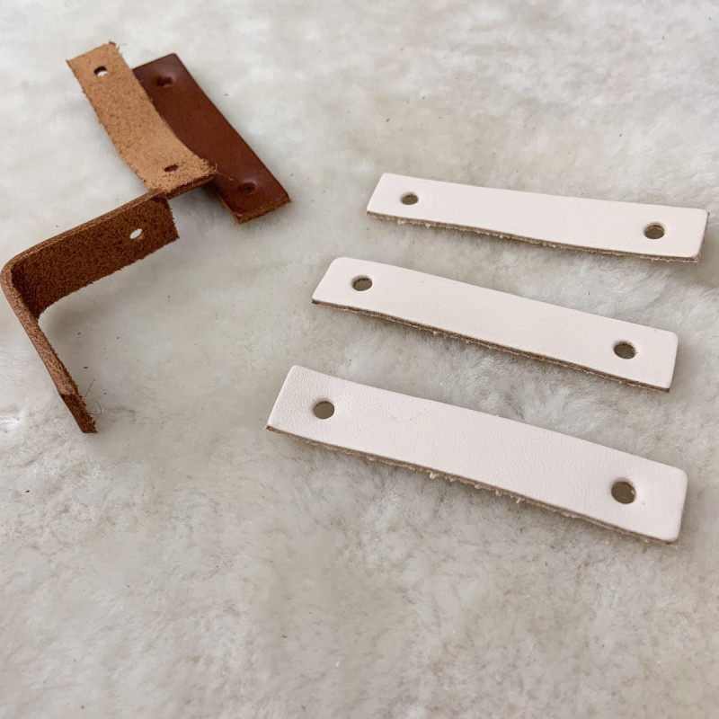 Furniture Cabinet Genuine Leather Handle Leather block accessories Head layer Bull Leather Leather Material Pull Handle Bull Pip Leather leather leather stock