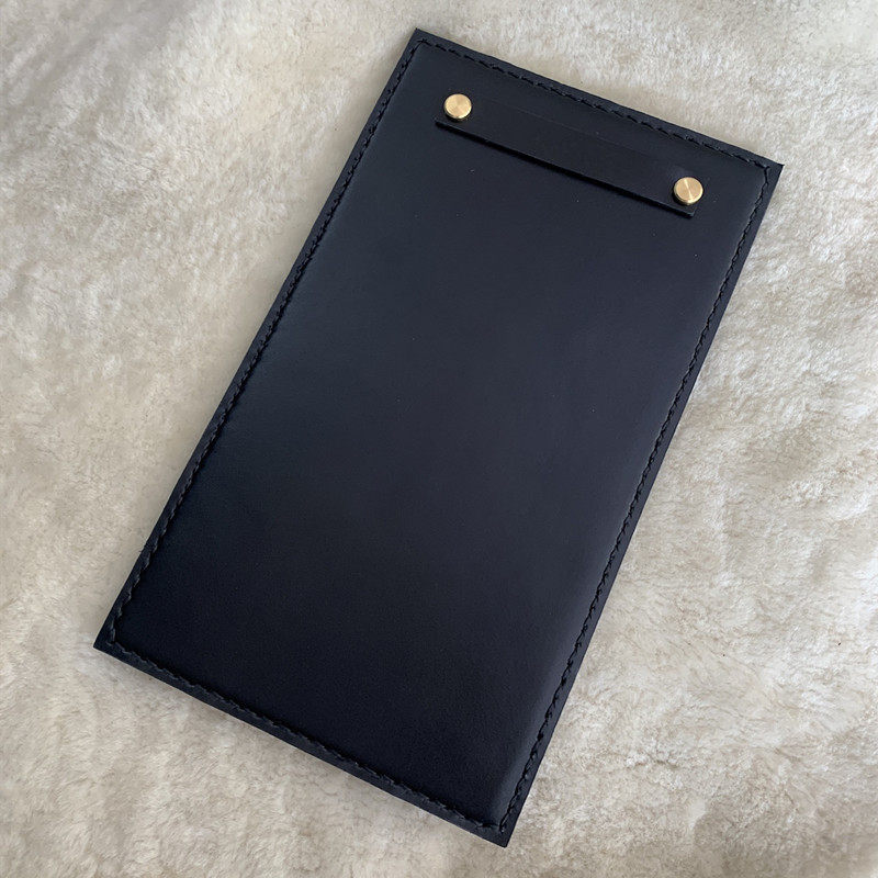 Custom Dining Room Wine Water Single Hotel Settlement Bill Layer Leather Base Plate Plywood Head Layer Cow Leather Leather stock handmade leather jacket