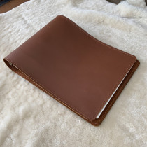 A4 horizontal version of the head layer of cow leather leather leather leather material hand account notepad notebook business This loose-leaf book reservation record