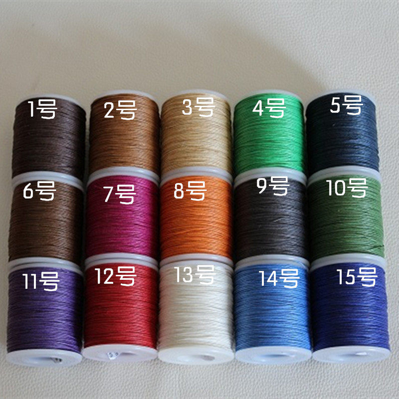 Round Wax Thread 73 m 1 Rolls Handmade Leather Furniture Sewing Thread 0 7mm Hemp Wax Thread Handmade DIY Genuine Leather Hand Stitches