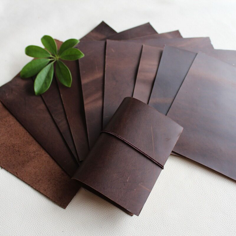 Black Café Retro Cow Leather Leather leather Artisanal Diy Genuine Leather Mad Cow Leather leather head layer cow leather tn this leather 2mm