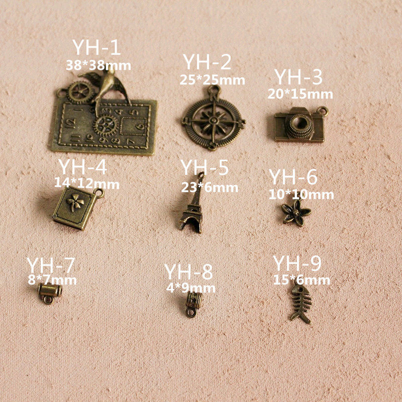 tn This ornament retro five gold ornaments Voyager Bull Leather Notebook decorated with retro ancient bronze Ornament Accessories