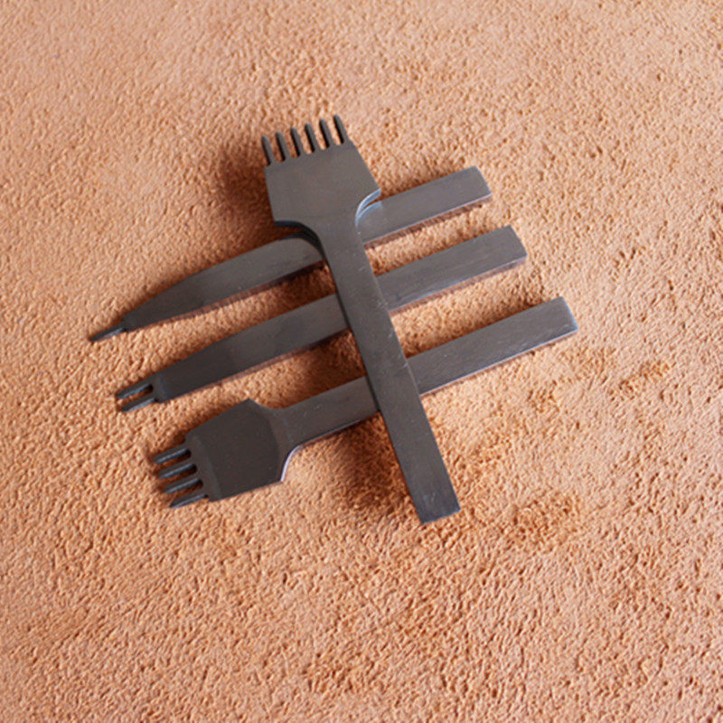 Ultra-valued white steel rhombus 4mm pitch 1246 teeth handmade leather tool diy leather with eye punching tool